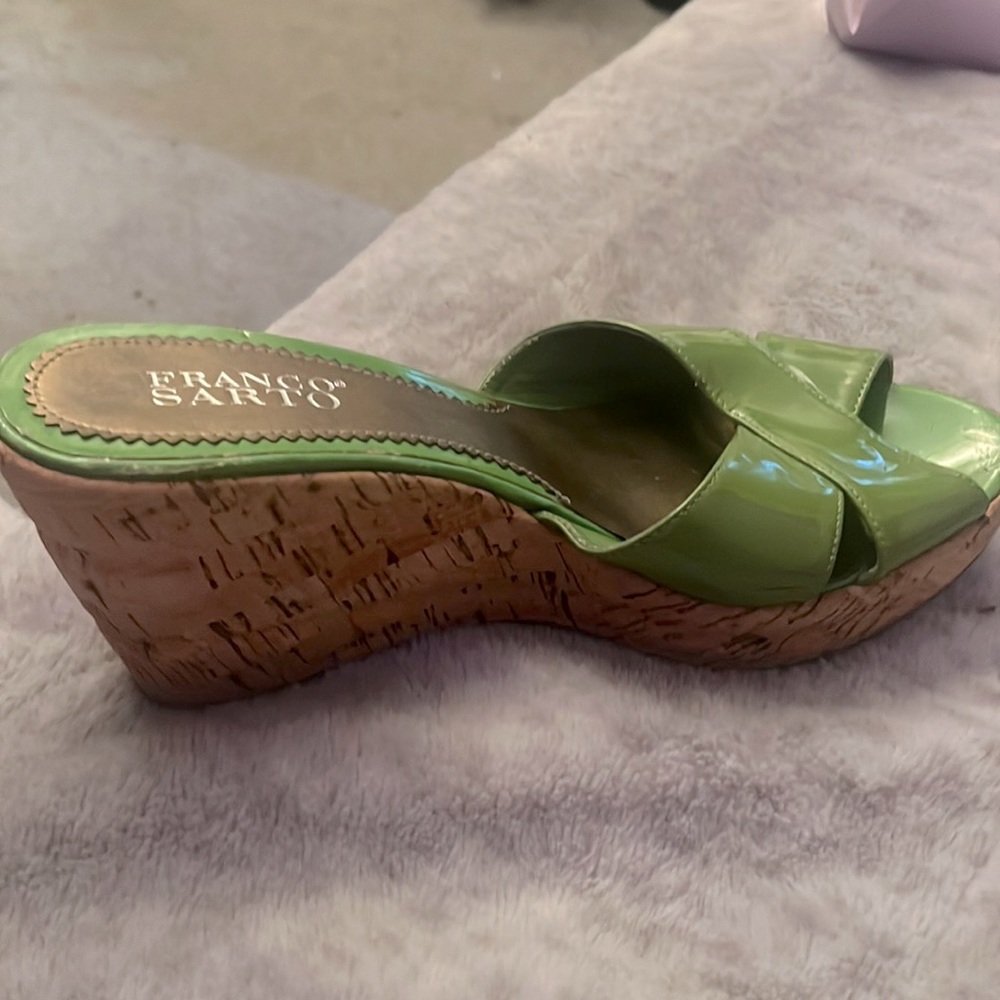 Franco Sarto Lime Green Wedges